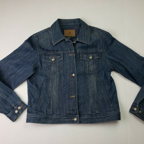 Lauren Jean Ralph denim jacket coat M